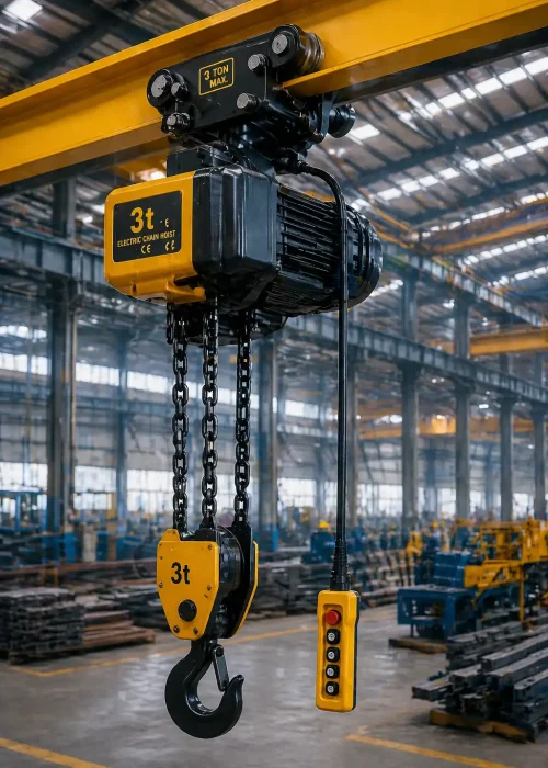 Industrial Overhead Crane & Electric Hoist in Factory